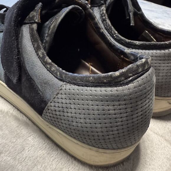 Lanvin Men’s Leather Luxury Blue Gray Sneakers Authentic Made in Italy Size‎ 8 main image 7
